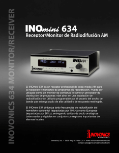 El INOmini 634 es un receptor profesional de onda