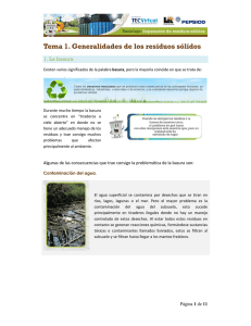 Tema 1. Generalidades de los residuos sólidos