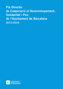 Pla director 2013 - Ajuntament de Barcelona