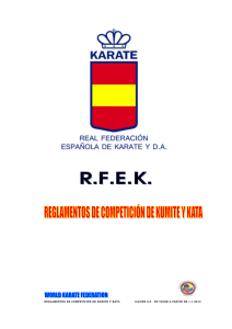 reglamentos de competición de kumite y kata versión 8.0 en vigor a