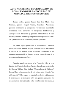 Discurso Dr. Vargas - Universidad Autónoma de Madrid