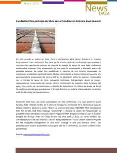 Fundación Chile participó de Mine Water Solutions in Extreme