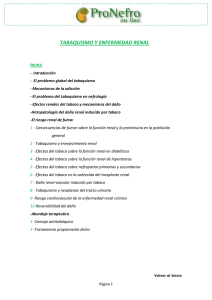 tabaquismo y enfermedad renal - Sociedad Argentina de Nefrología