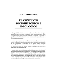 Capítulo 1: El contexto sociohistórico e ideológico