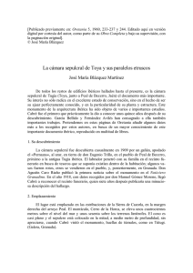 La cámara sepulcral de Toya y sus paralelos etruscos