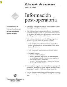 Información post-operatoria