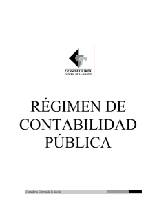 régimen de contabilidad pública