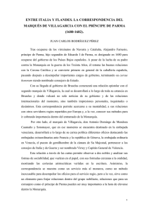 Rodríguez Pérez, J. C., Entre Italia y Flandes. La correspondencia