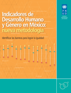 Indicadores de Desarrollo Humano y Género en México: nueva
