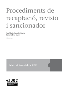 Procediments de recaptació, revisió i sancionador, febrer 2012