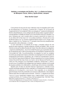 Habitats y sociedades del Pacífico, Vol. 1: La Bahía de Solano, de