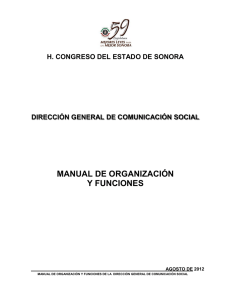 Manual de Organización y Funciones de la Dirección General de