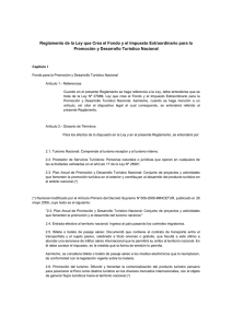 Reglamento de la Ley que Crea el Fondo y el Impuesto