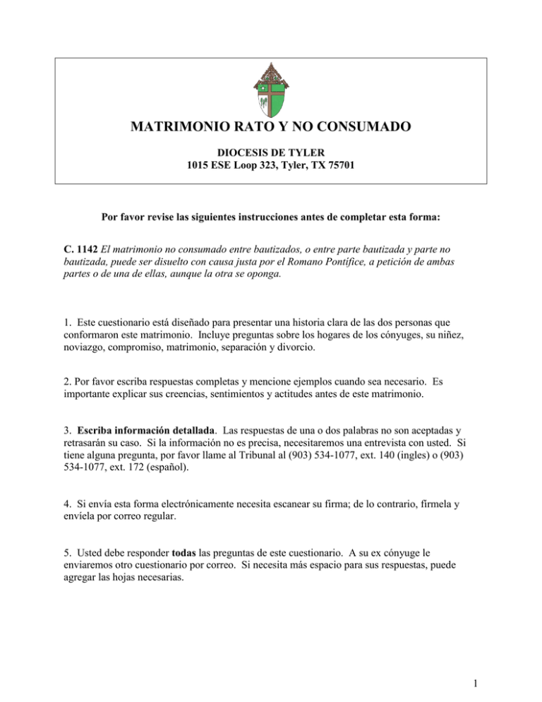 Matrimonio Rato E Non Consumato matrimonio rato y no consumado