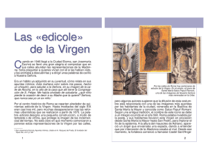 edicole» de la Virgen - San Josemaría Escrivá