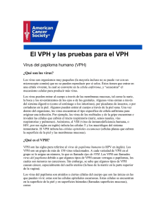 El VPH y las pruebas para el VPH