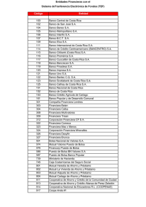 lista de bancos asociados