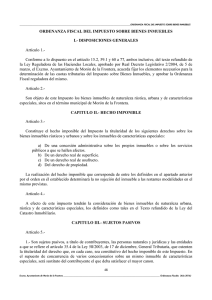 Impuesto sobre bienes inmuebles - Ayuntamiento de Morón de la