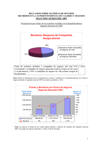 Segundo Semestre de 2007 - Superintendencia de Valores y Seguros