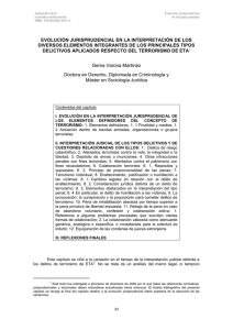 evolución jurisprudencial en la interpretación de los diversos