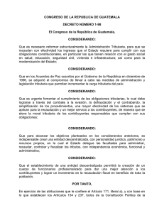 Decreto 1-98 del Congreso de la República