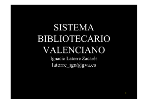 sistema bibliotecario valenciano - Xarxa Electrònica de Lectura