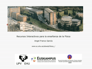 The Interactive Physics Course on the Internet (www.sc.ehu.es