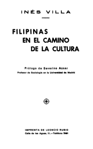 Filipinas en el camino de la cultura