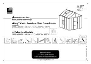 Glory™ 8`x8` - Premium Class Greenhouse 4