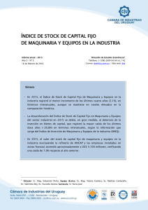 Índice de Stock de Capital Fijo de Maquinaria y Equipos en la