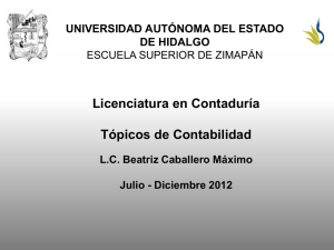 Cuentas de Orden - Universidad Autónoma del Estado de Hidalgo