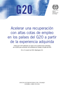 Acelerar una recuperación con altas cotas de empleo en los países