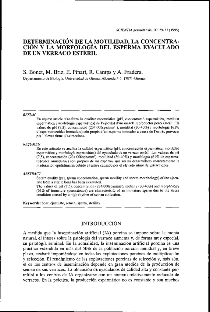 El ph del semen