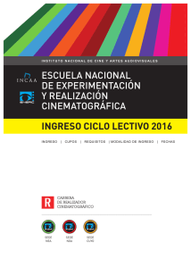 INGRESO CICLO LECTIVO 2016 ESCUELA NACIONAL DE