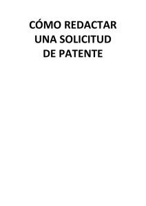 Cómo redactar una patente