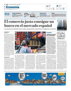 El comercio justo consigue un hueco en el mercado español