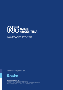 Novedades 2016 - Nadir Argentina