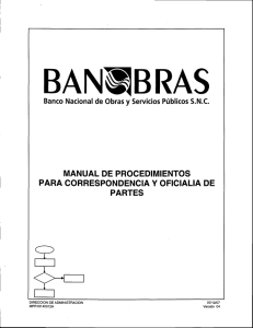 Manual de Procedimientos para Correspondencia y Oficialia de Partes