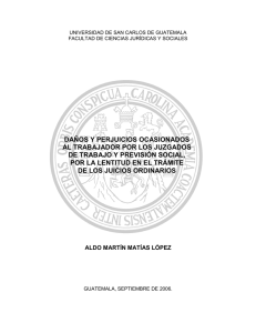 daños y perjuicios ocasionados al trabajador por los juzgados de