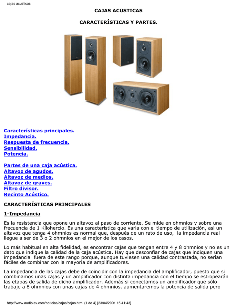 Cajas Acusticas