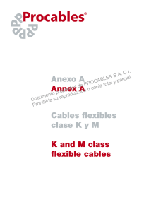 Cables flexibles clase K y M K and M class flexible cables Anexo A