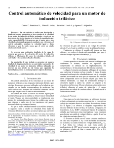 Control automático de velocidad para un motor de inducción