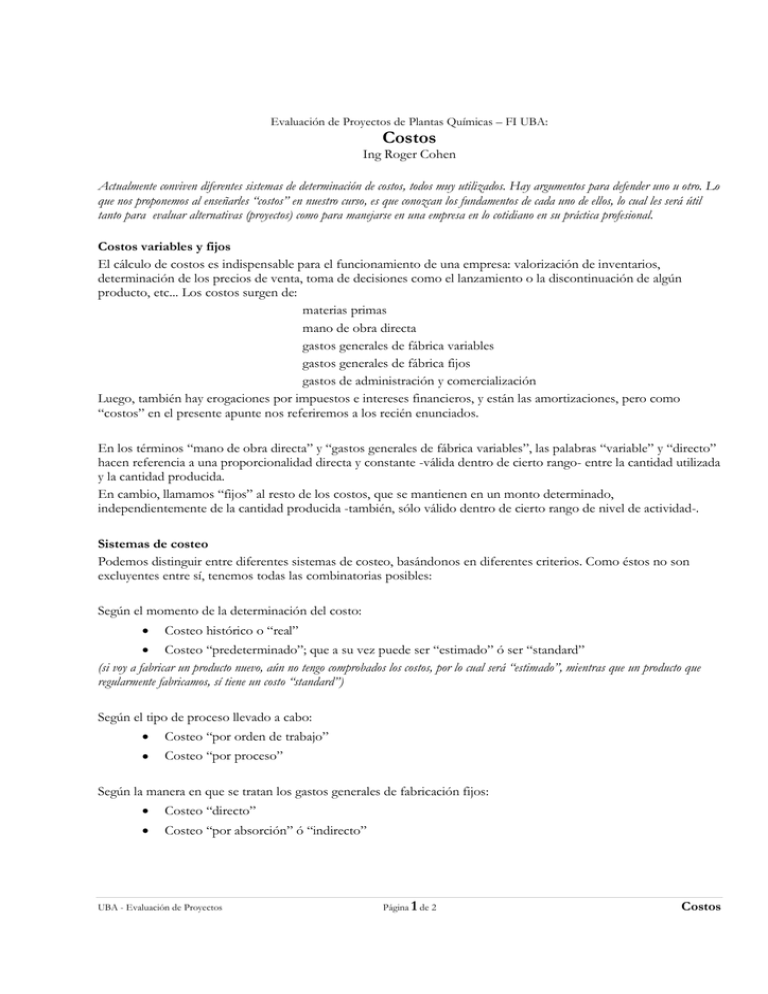 Costos costos