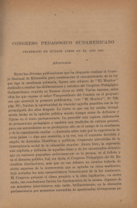 CONGRESO PEDAGOGICO SUD`AMERICANO
