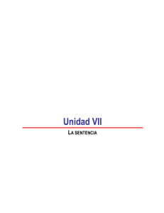 Unidad VII