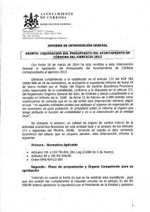 informe de intervención general