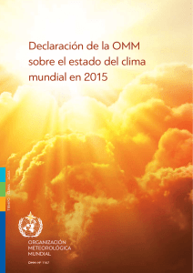 Declaración de la OMM sobre el estado del clima mundial en 2015