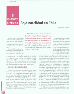 problema Baja natalidad en Chile Jorge Jiménez de la