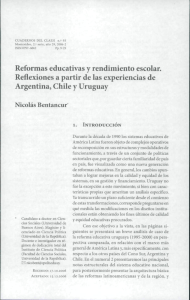 Reformas educativas y rendimiento escolar. Reflexiones a