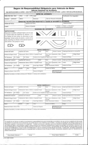 Seguro de Responsabilidad Obligatorio para Vehículo de Motor